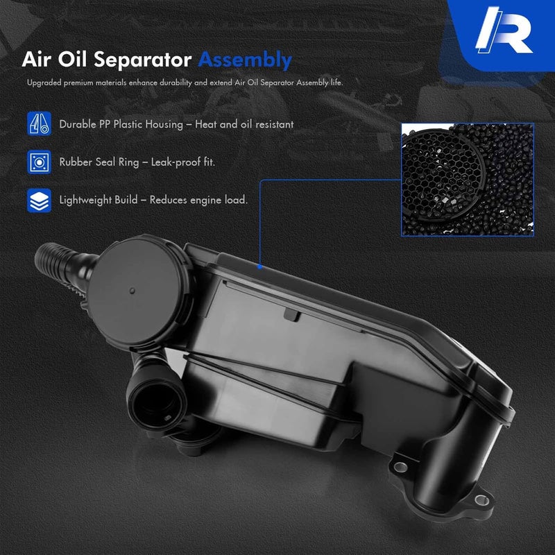 RHAOCZIYAUTO Air Oil Separator Assembly Fit for Ford F250 F350 Super Duty 2017-2019 6.7L Powerstroke Diesel - PCV CCV Vent Valve Engine Crankcase Replaces# FC3Z-6A785-F, FC3Z-6A785-D, FC3Z6A785F - without Sensor - Image 3